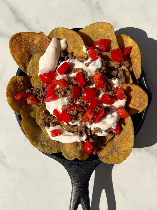 Mediterranean Beef Nachos