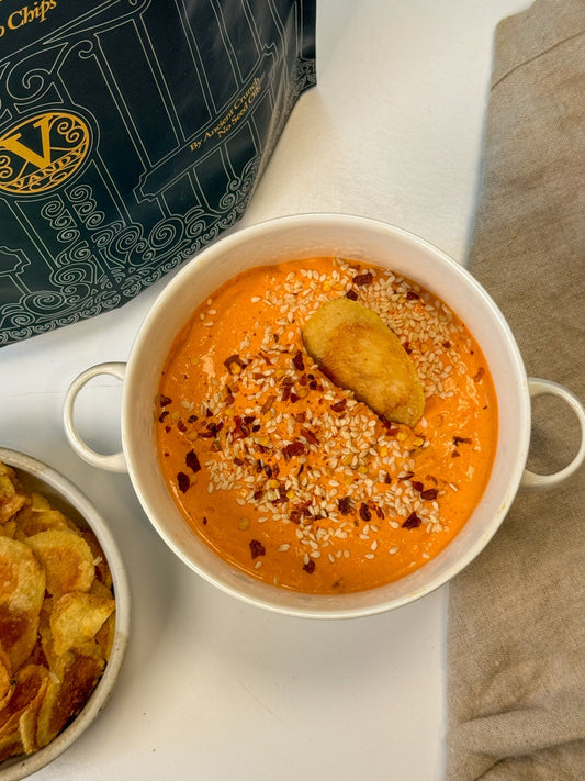 Creamy Roasted Red Pepper Dip