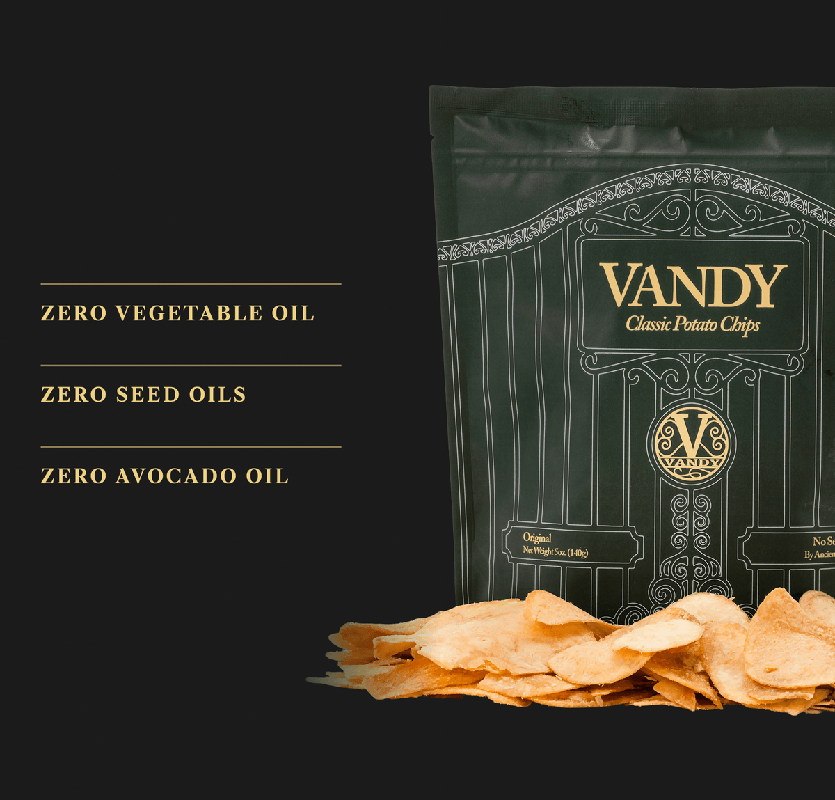 Zero vegetable oil, zero seed oils, zero avocado oil